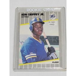 1989 KEN GRIFFEY JR FLEER #548 RC ROOKIE HOF
